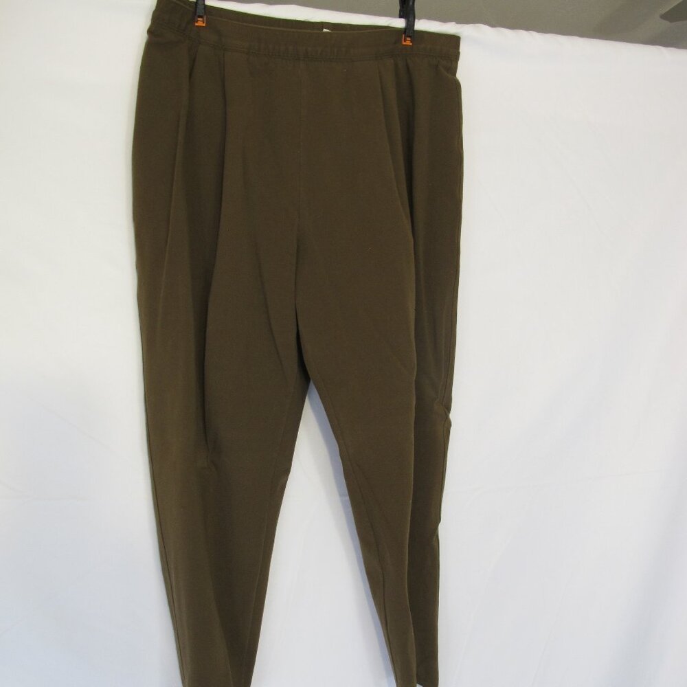 Lands End olive drab stirrup pants XL (18-20)  NEVER WORN